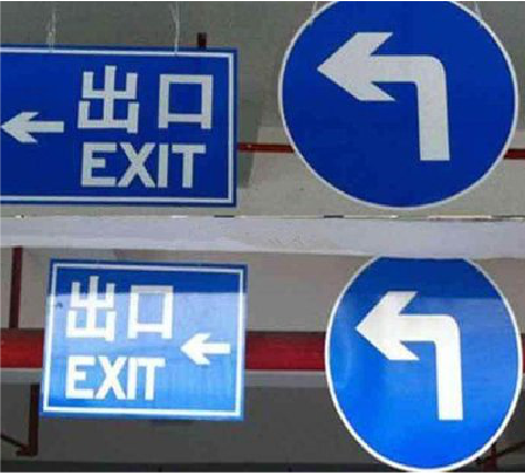 北流在日常生活中如何区分标识与标牌？