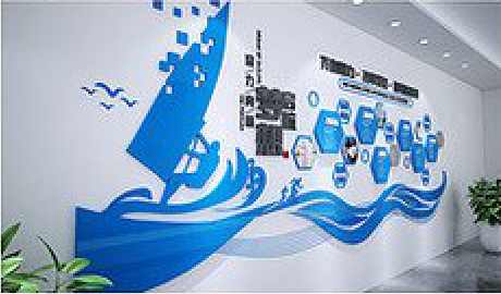 北流海浪主题文化墙如何设计？