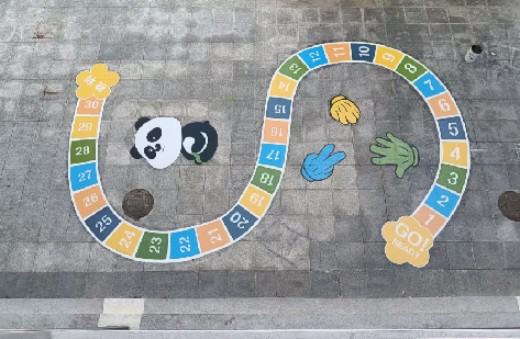 北流地面游戏彩绘