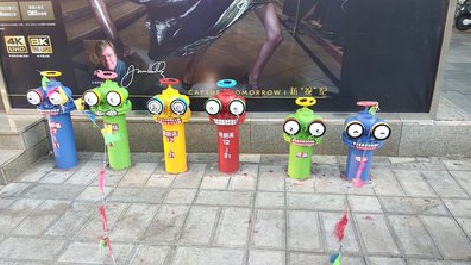 北流商业区彩绘