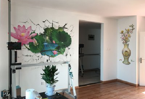 北流墙体彩绘相比墙纸的优势。