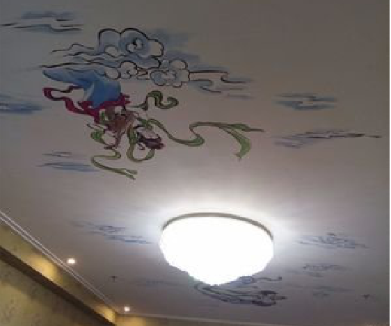 北流如何快速绘制天花板上的手绘墙？