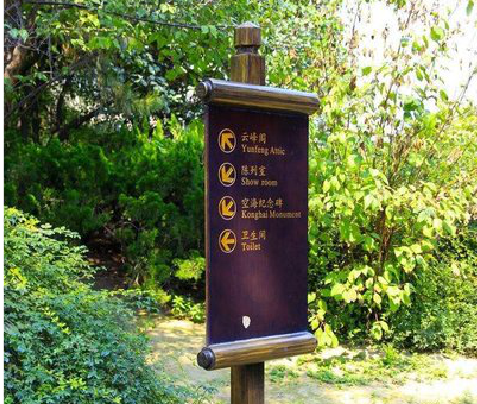 北流标识牌与环境之间有什么关系？